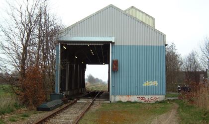 Entladestation für Getreidewagen