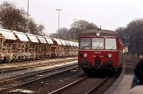 Der Bahnhof Neanderthal im Jahre 1975